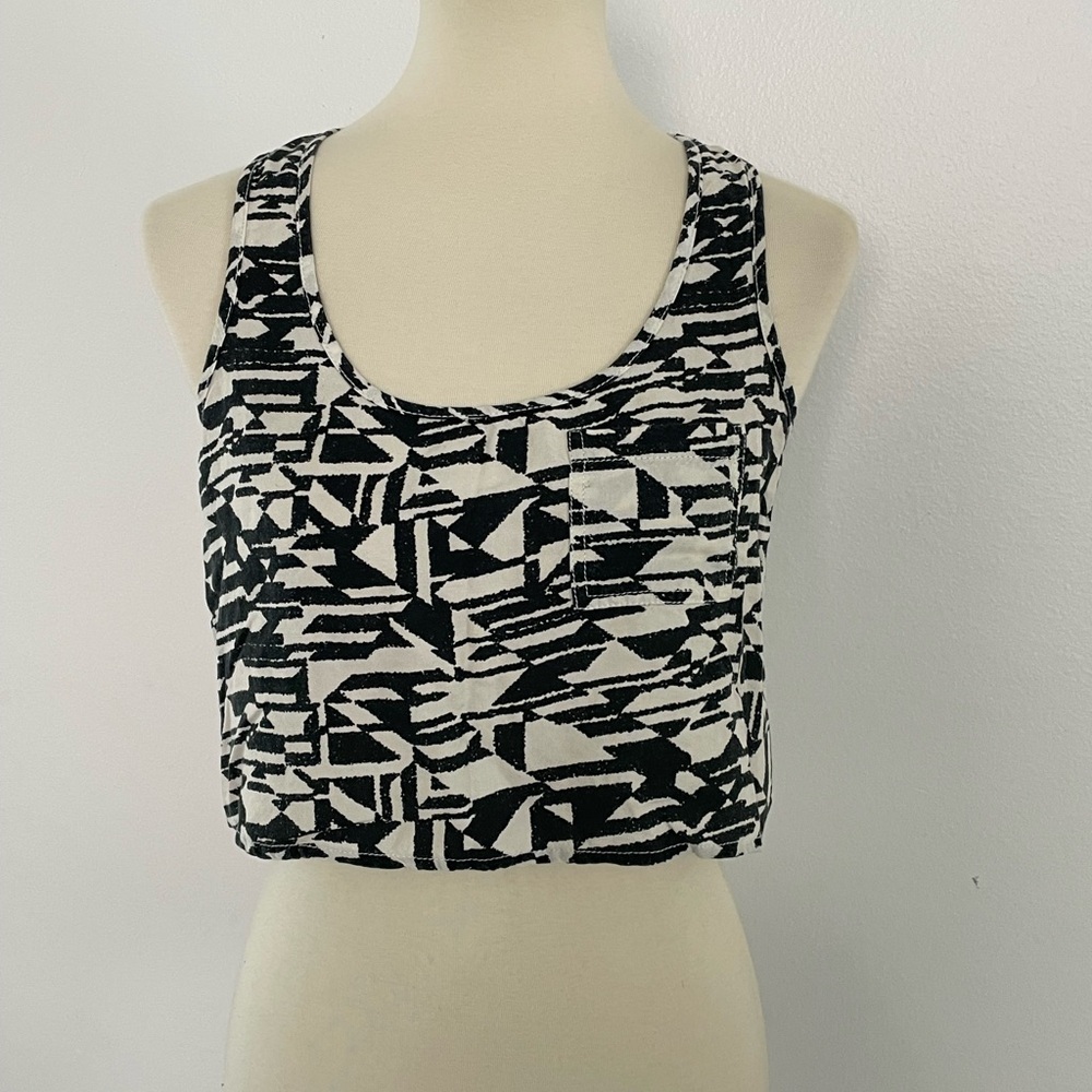 Urban Outfitters Ecote Monochrome Abstract Tank Top XS